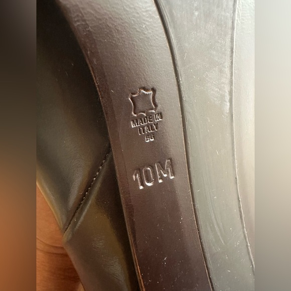 Via Spiga Almond Toe Bootie, Brown Leather, 4" Heel, Sz 10 M Made In Italy - Picture 11 of 11